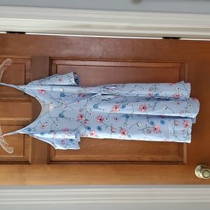 Lush floral print wrap dress